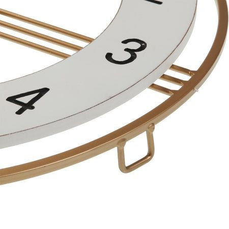 ساعت دیواری تلفیقی؛ ترکیب چوب طبیعی و فلز